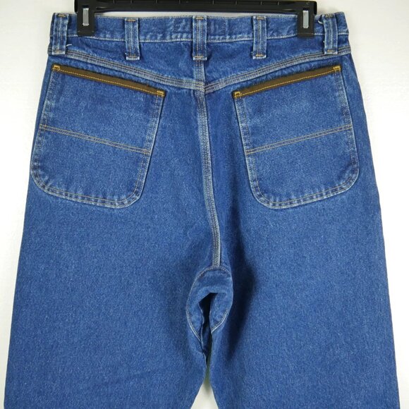 Wrangler Riggs Workwear Relaxed Fit Jeans Men's Sz 34x36 Dark Wash Denim EUC - Picture 5 of 9